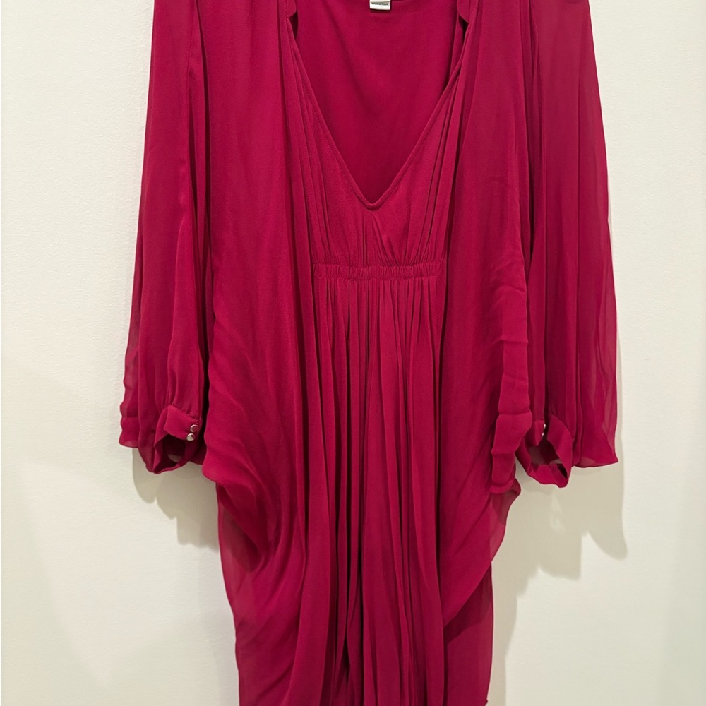Diane Von Furstenberg Vibrant Pink Dress